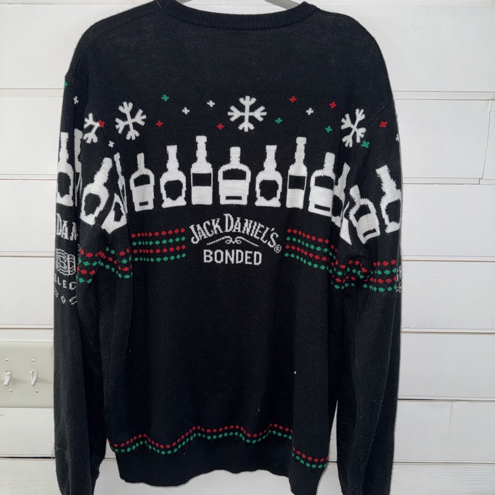 Jack Daniels Bonded Gentleman‎ Jack Knit Christmas Sweater Men's Size XXL GW996
